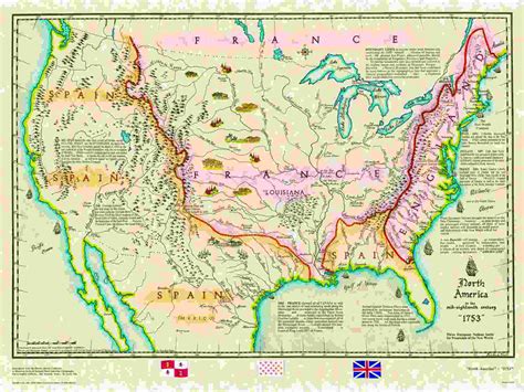 USA Map with Mountains and Rivers